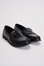 Mocassini donna in vernice nera 3060 NERO CAFFÈ NERO 