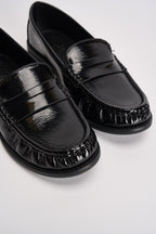Mocassini donna in vernice nera 3060 NERO CAFFÈ NERO 