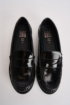 Mocassini donna in vernice nera 3060 NERO CAFFÈ NERO 