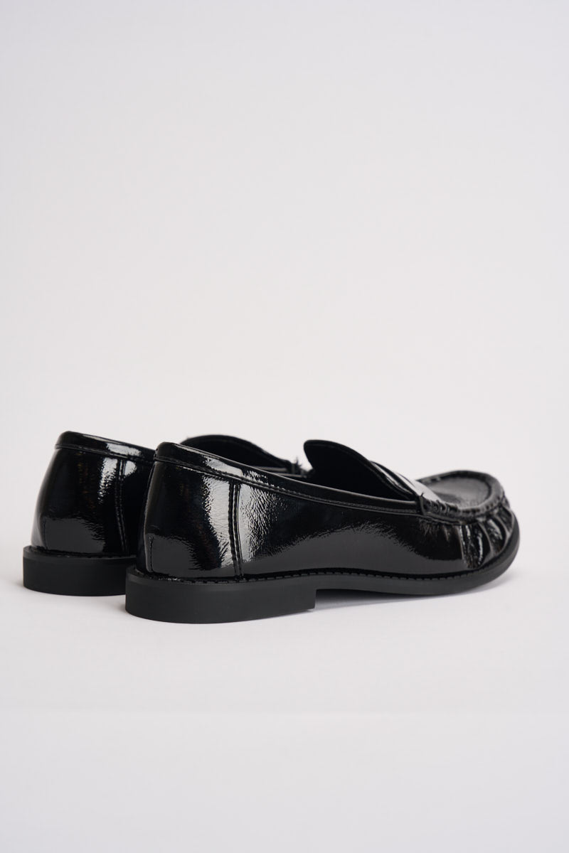 Mocassini donna in vernice nera 3060 NERO CAFFÈ NERO 