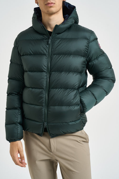 Piumino uomo trapuntato verde