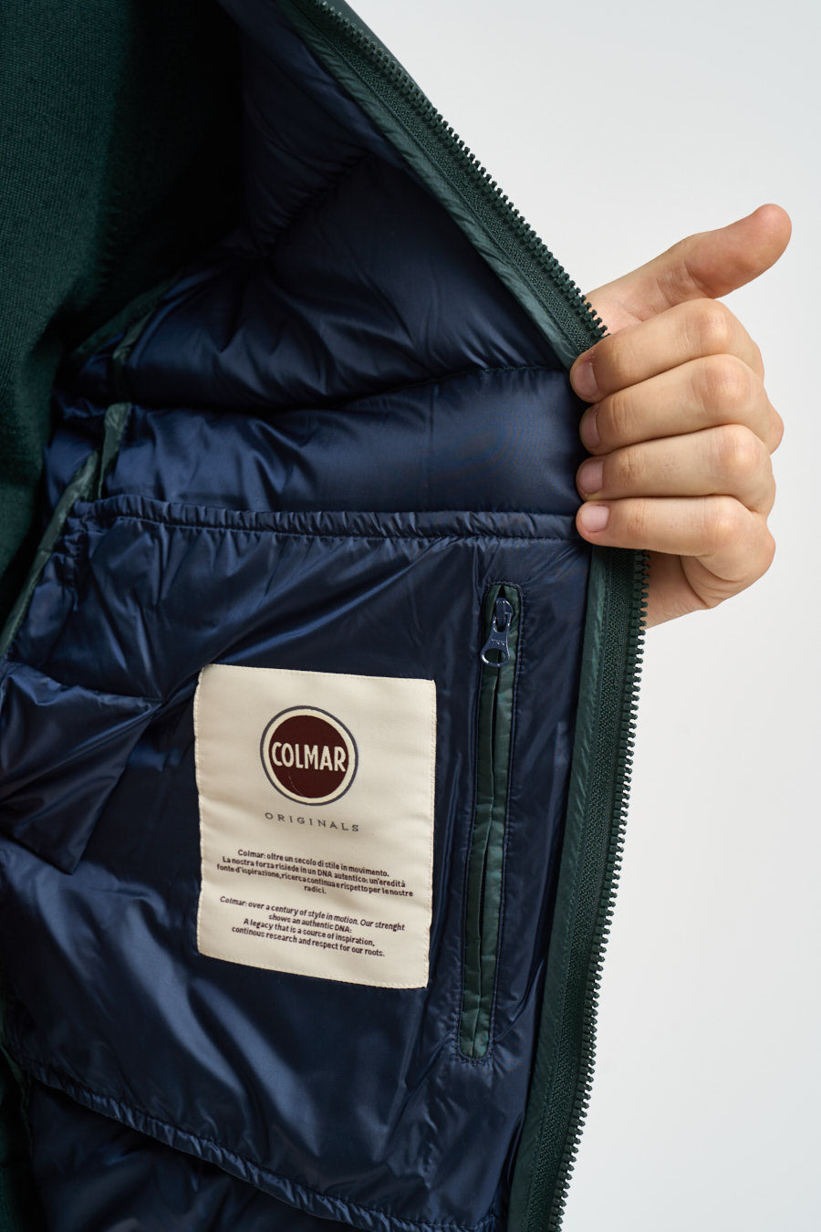 Piumino uomo trapuntato verde 12000007 3JQ789 COLMAR 