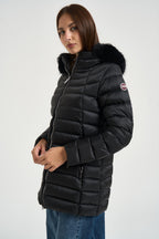 Piumino donna lungo nero 22000033E 2YO99 COLMAR 