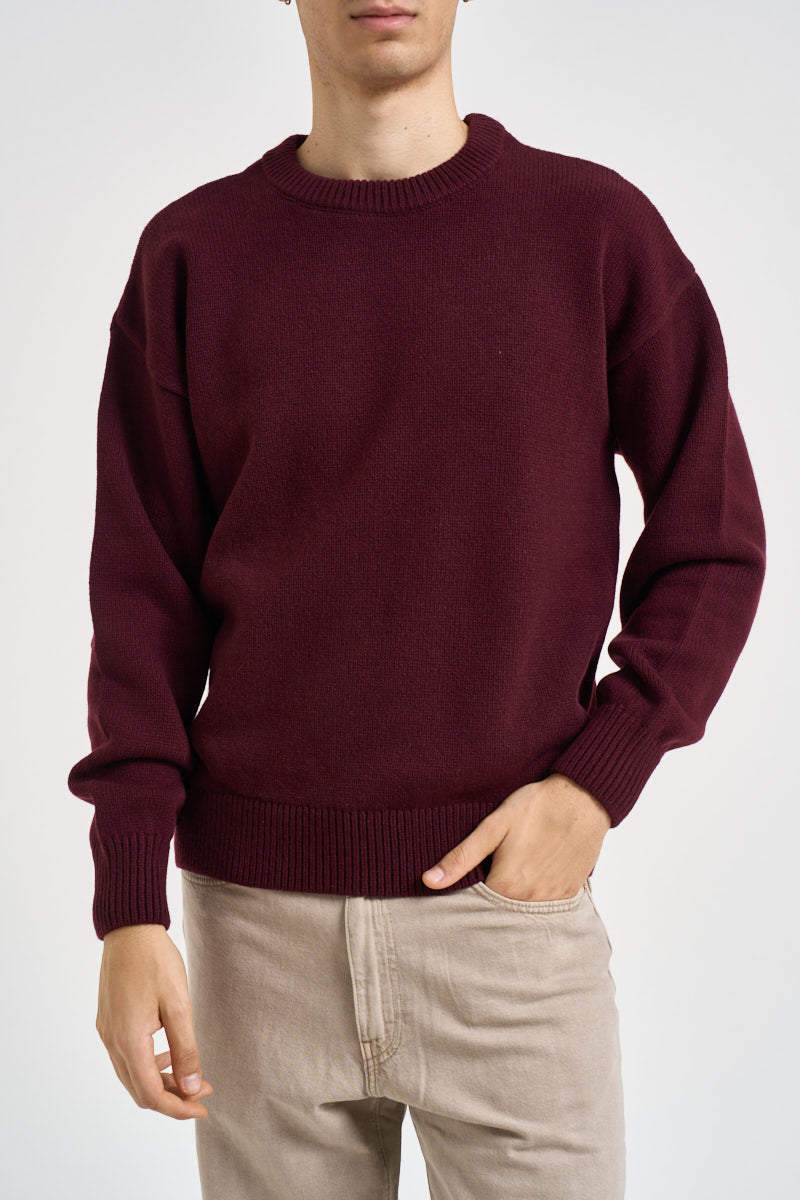 Maglia uomo girocollo bordeaux CS5088 OXBLOODRED COLORFUL STANDARD 