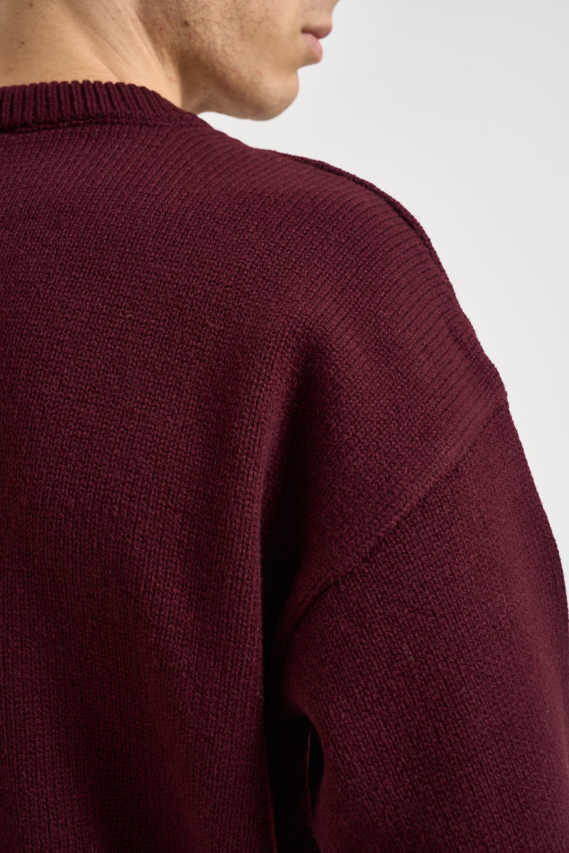 Maglia uomo girocollo bordeaux CS5088 OXBLOODRED COLORFUL STANDARD 