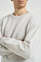 Maglia uomo girocollo grigio chiaro CS5088 SNOWMELANGE COLORFUL STANDARD 
