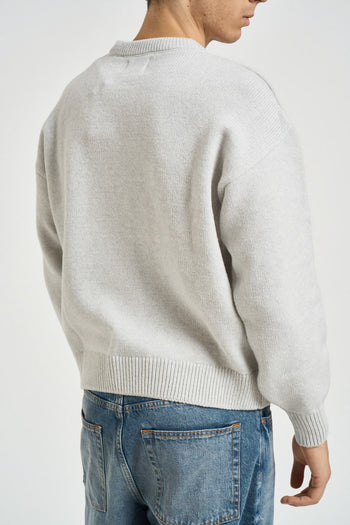 Maglia uomo girocollo grigio chiaro - 4