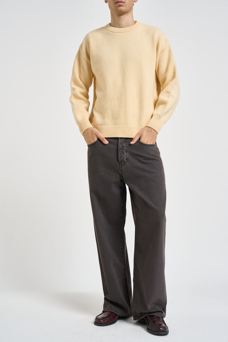 Maglia uomo girocollo giallo pastello CS5088 SOFTYELLOW COLORFUL STANDARD 