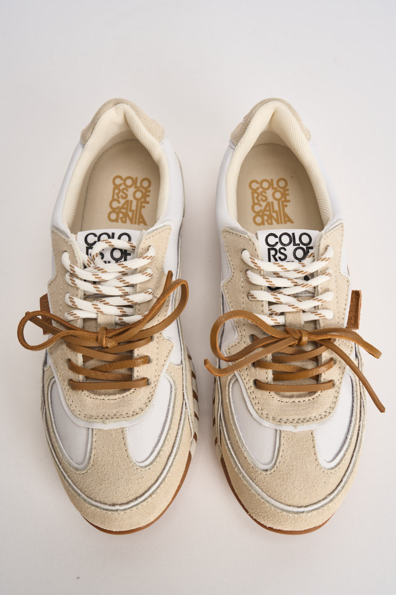 Sneakers donna Yahi beige YAHI01 ICE COLORS OF CALIFORNIA 