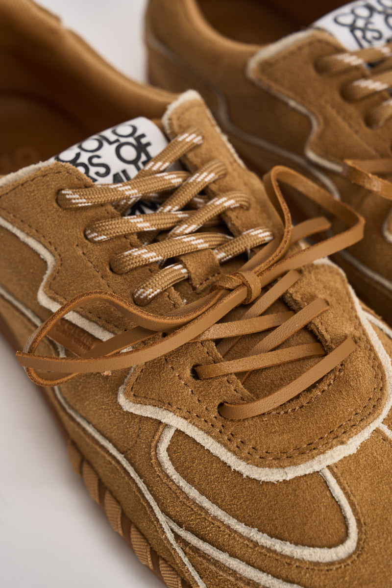 Sneakers donna Yahi cammello YAHI01 TAN COLORS OF CALIFORNIA 