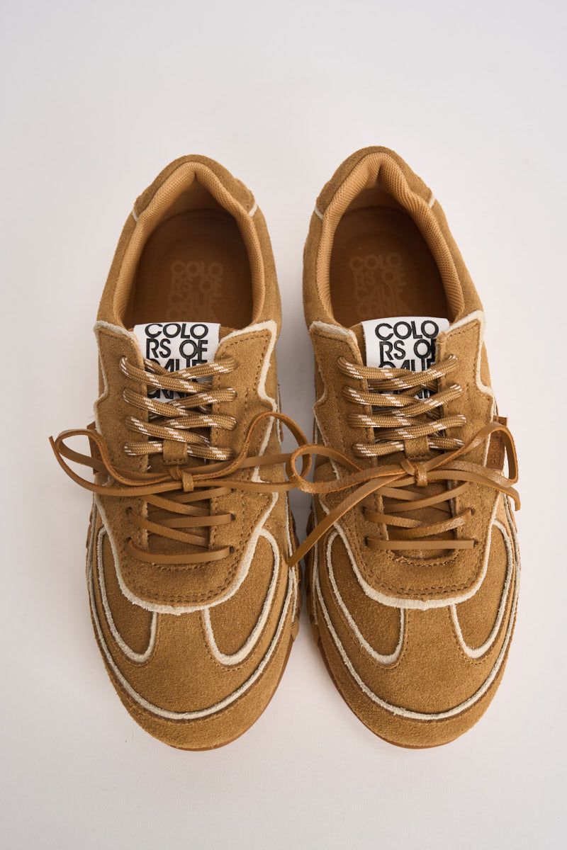 Sneakers donna Yahi cammello YAHI01 TAN COLORS OF CALIFORNIA 