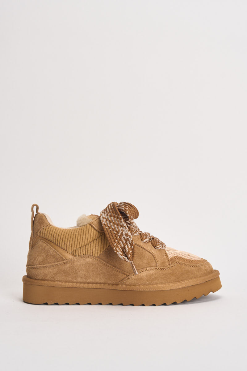 Sneakers donna Miwo cammello YW261 TAN COLORS OF CALIFORNIA 