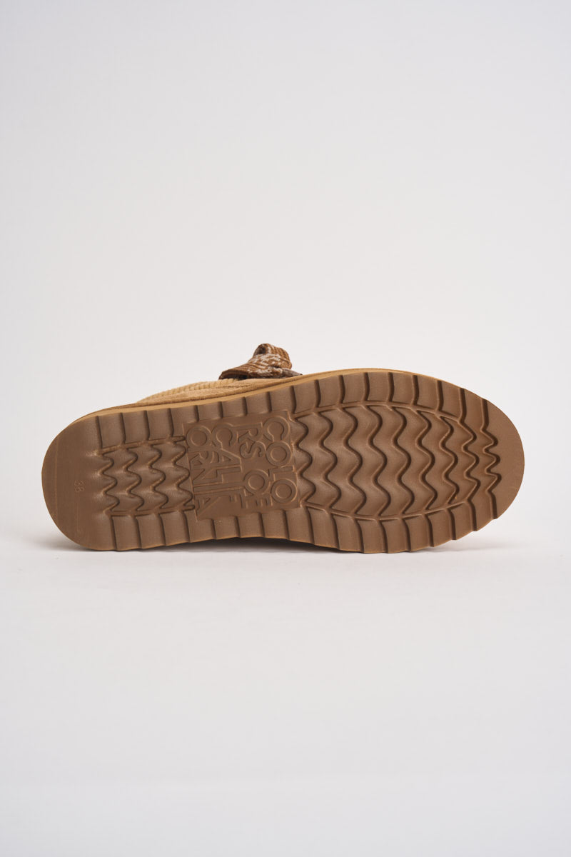 Sneakers donna Miwo cammello YW261 TAN COLORS OF CALIFORNIA 