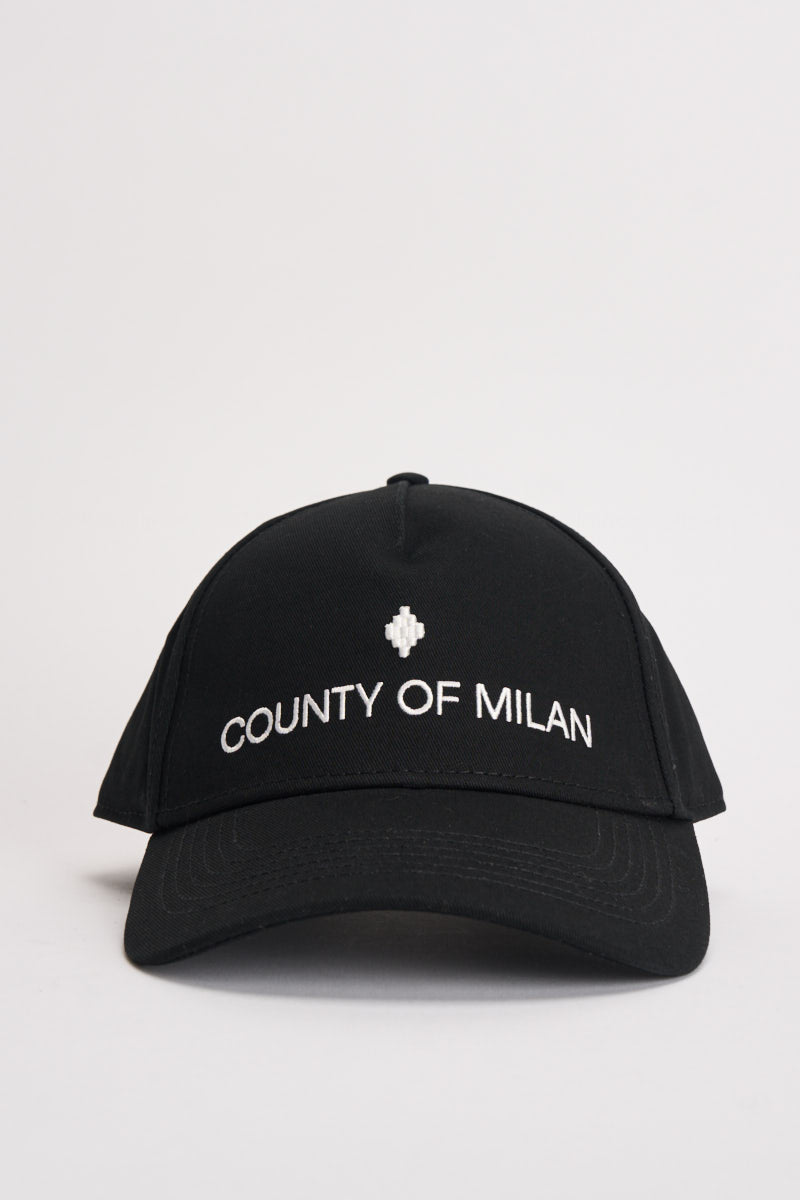 Cappellino uomo baseball nero BL00C0N0004 BLACKOFFWHITE COUNTY OF MILAN 