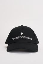 Cappellino uomo baseball nero BL00C0N0004 BLACKOFFWHITE COUNTY OF MILAN 