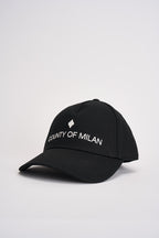 Cappellino uomo baseball nero BL00C0N0004 BLACKOFFWHITE COUNTY OF MILAN 