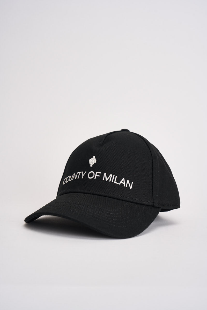 Cappellino uomo baseball nero BL00C0N0004 BLACKOFFWHITE COUNTY OF MILAN 
