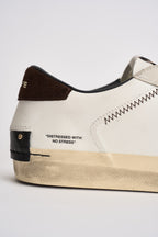 Sneakers donna bianche e moro 10003 10 CRIME LONDON 