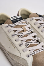 Sneakers uomo bianche e vinaccia 10051 10 CRIME LONDON 