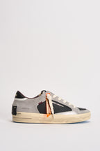 Sneakers uomo lacci sfrangiati grigie e nere 10104 30 CRIME LONDON 