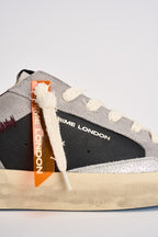 Sneakers uomo lacci sfrangiati grigie e nere 10104 30 CRIME LONDON 