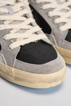 Sneakers uomo lacci sfrangiati grigie e nere 10104 30 CRIME LONDON 