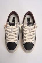 Sneakers uomo lacci sfrangiati grigie e nere 10104 30 CRIME LONDON 
