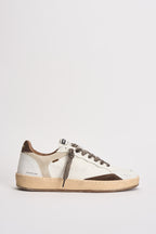 Sneakers uomo bianche e marroni 10200 10 CRIME LONDON 