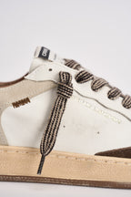 Sneakers uomo bianche e marroni 10200 10 CRIME LONDON 