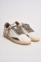 Sneakers uomo bianche e marroni 10200 10 CRIME LONDON 
