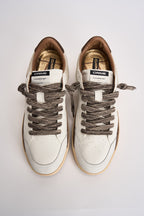Sneakers uomo bianche e marroni 10200 10 CRIME LONDON 