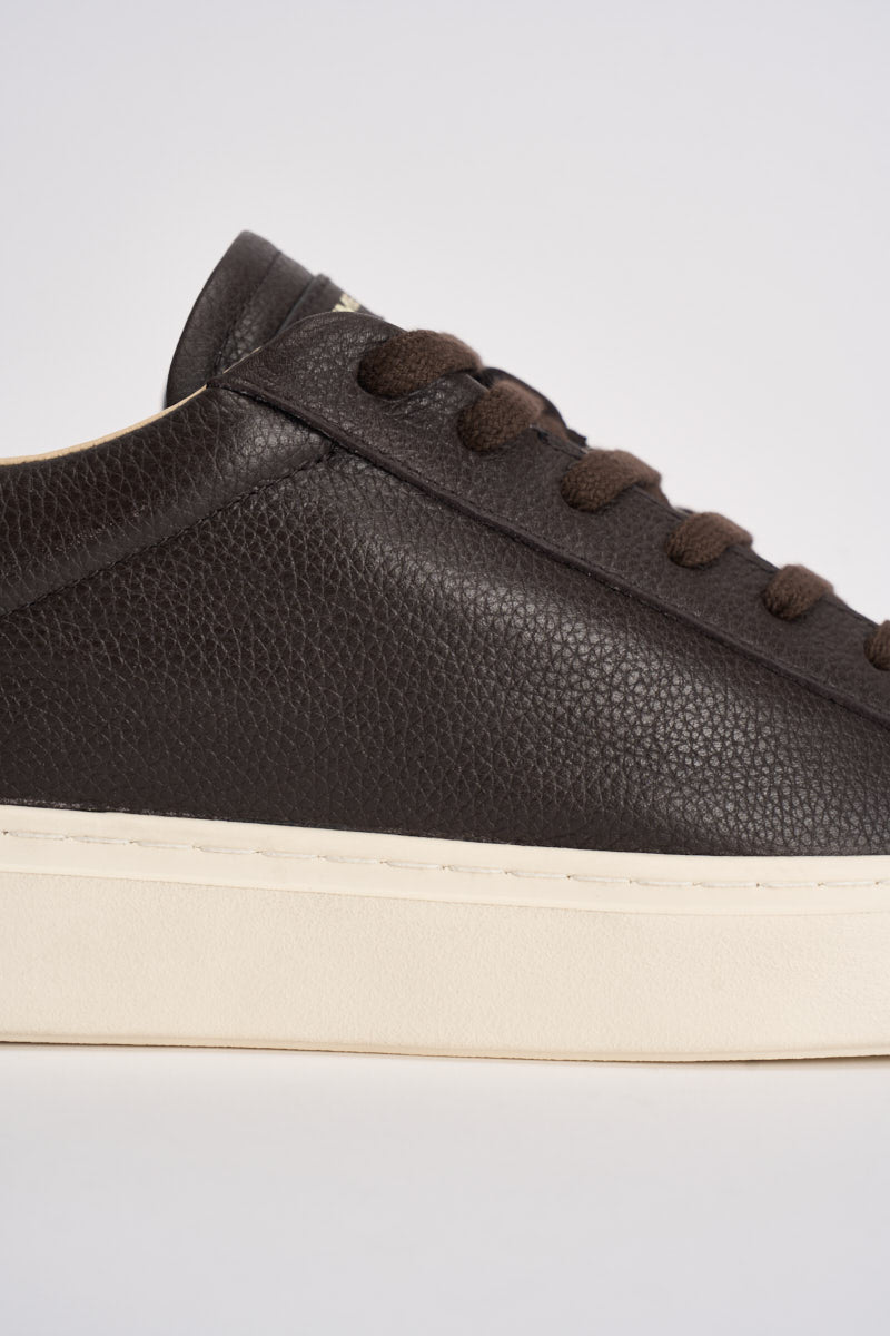 Sneakers uomo effetto martellato marrone scuro 10906 60 CRIME LONDON 