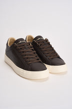 Sneakers uomo effetto martellato marrone scuro 10906 60 CRIME LONDON 