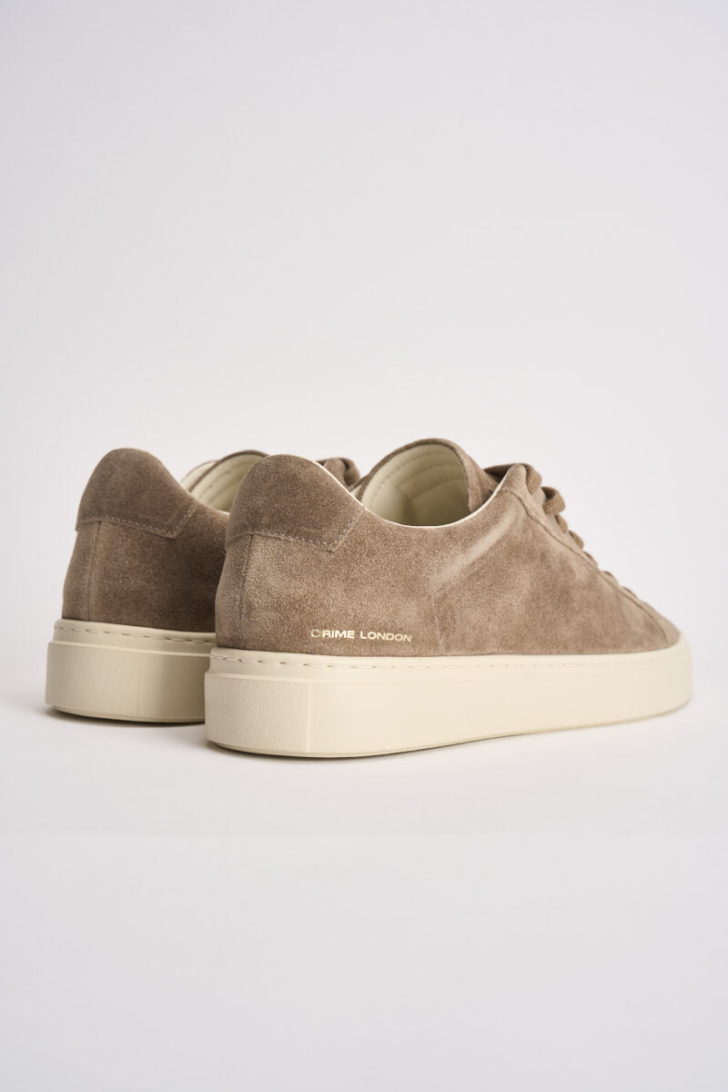 Sneakers uomo in suede tortora 10908 15 CRIME LONDON 