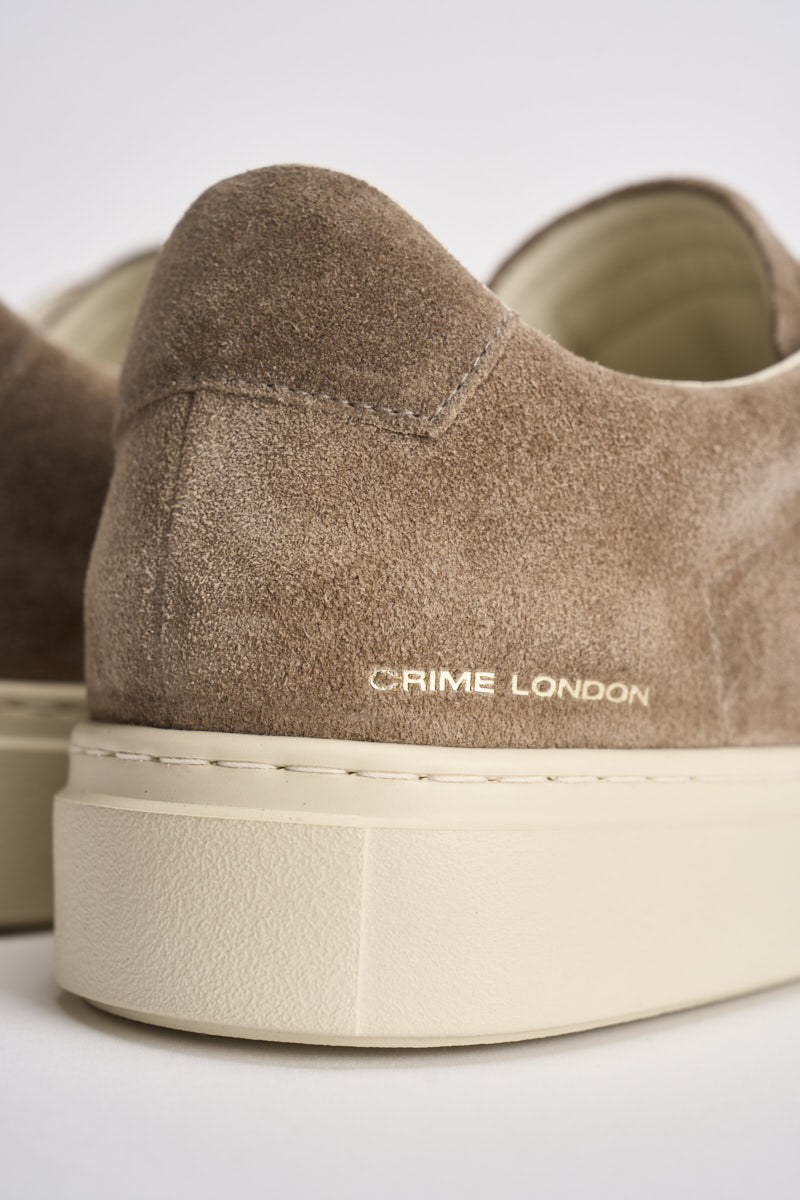 Sneakers uomo in suede tortora 10908 15 CRIME LONDON 