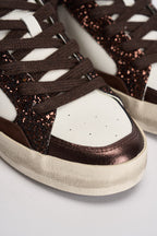 Sneakers donna bianche e marroni 23103 60 CRIME LONDON 