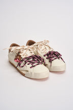 Sneakers donna con ciondolo panna 23603 10 CRIME LONDON 