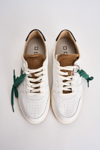 Sneakers uomo bianche con dettagli verdi, marroni e neri - 4