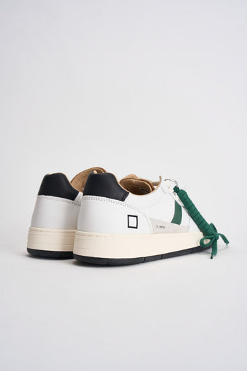 Sneakers uomo bianche con dettagli verdi, marroni e neri - 5
