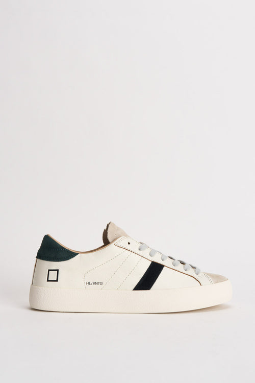 Sneakers uomo bianche e verde scuro - 1
