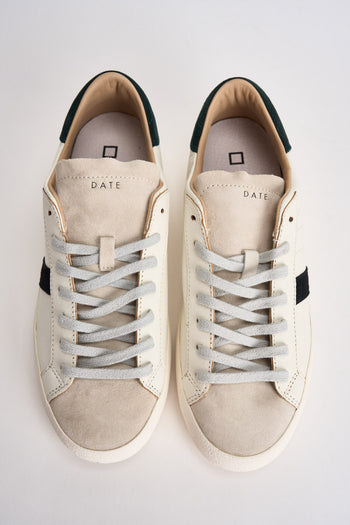 Sneakers uomo bianche e verde scuro - 4