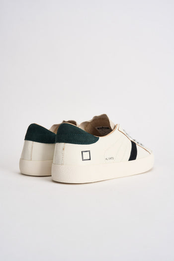 Sneakers uomo bianche e verde scuro - 5
