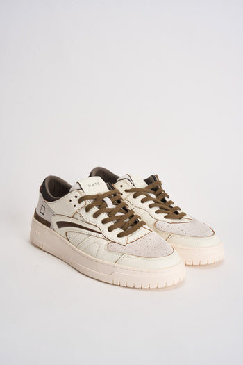 Sneakers uomo bianche e marroni - 4
