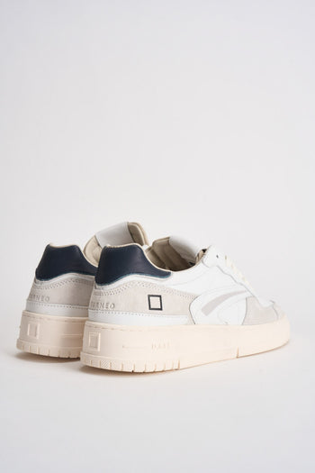 Sneakers uomo Torneo bianche, beige e blu - 7