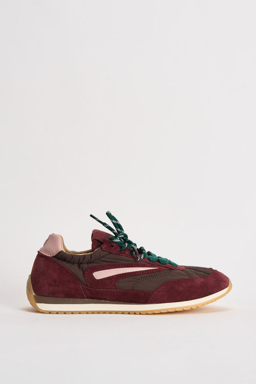 Sneakers donna bordeaux e rosa - 1