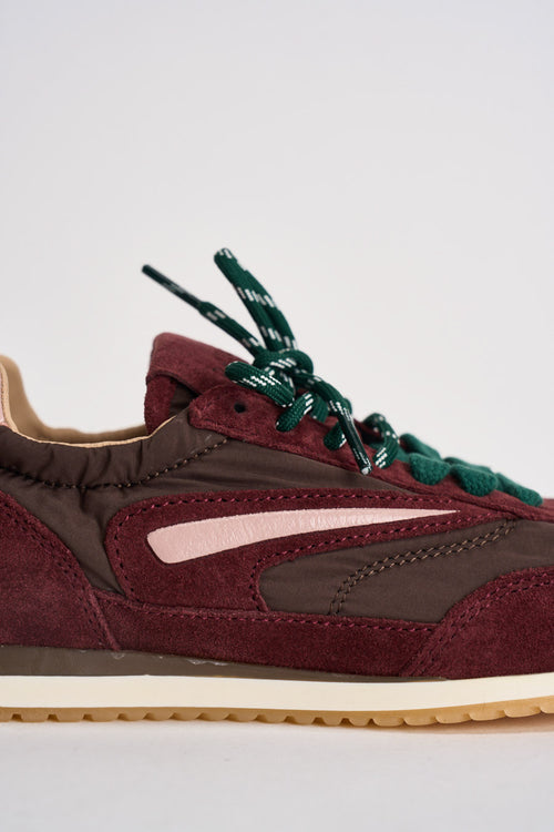 Sneakers donna bordeaux e rosa - 2