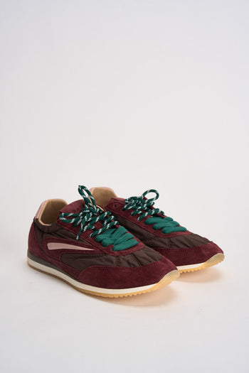 Sneakers donna bordeaux e rosa - 3