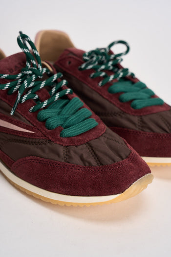 Sneakers donna bordeaux e rosa - 4