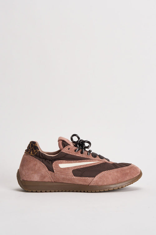 Sneakers donna rosa e marroni - 1