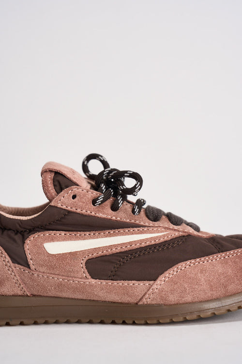 Sneakers donna rosa e marroni - 2